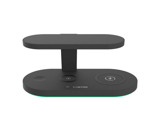 Зарядное устройство Canyon 5in1 Wireless charger with UV sterilizer (CNS-WCS501B), изображение 2 Зарядное устройство Canyon 5in1 Wireless charger with UV sterilizer (CNS-WCS501B), изображение 2