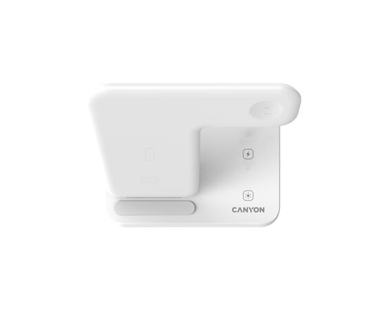 Зарядное устройство Canyon WS-303 3in1 Wireless charger (CNS-WCS303W), изображение 4 Зарядное устройство Canyon WS-303 3in1 Wireless charger (CNS-WCS303W), изображение 4