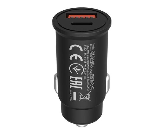 Зарядное устройство Canyon PD 30W/QC3.0 18W Pocket size car charger (CNS-CCA20B03), изображение 2 Зарядное устройство Canyon PD 30W/QC3.0 18W Pocket size car charger (CNS-CCA20B03), изображение 2