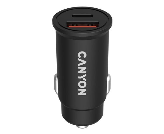 Зарядное устройство Canyon PD 30W/QC3.0 18W Pocket size car charger (CNS-CCA20B03)