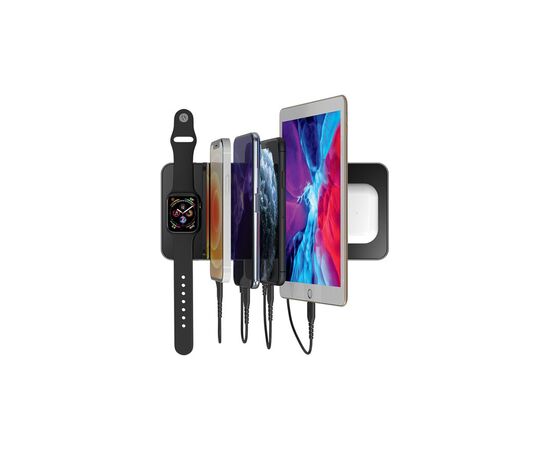 Зарядное устройство Prestigio ReVolt A6 6-in-1 2 wireless interfaces (PCS106A_SG), изображение 2 Зарядное устройство Prestigio ReVolt A6 6-in-1 2 wireless interfaces (PCS106A_SG), изображение 2