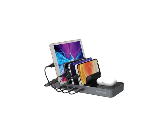 Зарядное устройство Prestigio ReVolt A6 6-in-1 2 wireless interfaces (PCS106A_SG)
