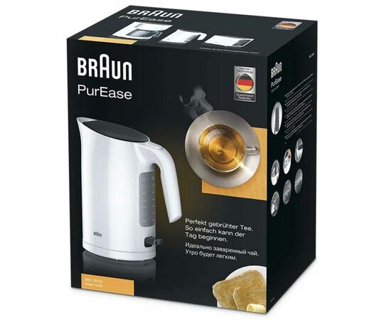 Электрочайник Braun WK 3100 WH (WK3100WH), изображение 2 Электрочайник Braun WK 3100 WH (WK3100WH), изображение 2