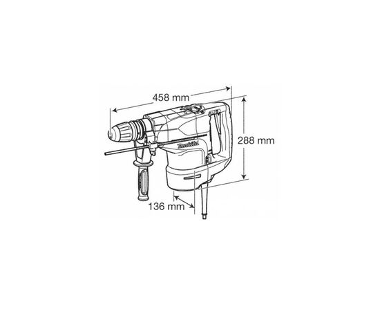 Перфоратор Makita HR4501C SDS-MAX (HR4501C), изображение 2 Перфоратор Makita HR4501C SDS-MAX (HR4501C), изображение 2