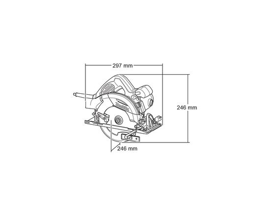 Дисковая пила Makita HS6101, изображение 2 Дисковая пила Makita HS6101, изображение 2