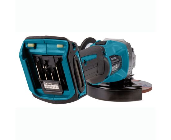 Шлифовальная машина Makita GA008GM201 XGT, 40 V Max, 125мм, BL4040x2, DC40RA, Makpac (GA008GM201), изображение 2 Шлифовальная машина Makita GA008GM201 XGT, 40 V Max, 125мм, BL4040x2, DC40RA, Makpac (GA008GM201), изображение 2