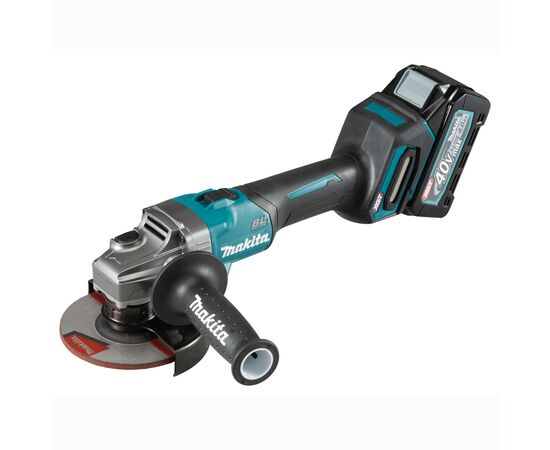 Шліфувальна машина Makita GA008GM201 XGT, 40 V Max, 125мм, BL4040x2, DC40RA, Makpac (GA008GM201)