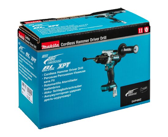 Шуруповерт Makita DHP486Z LXT, 18В (без АКБ и ЗУ) (DHP486Z), изображение 5 Шуруповерт Makita DHP486Z LXT, 18В (без АКБ и ЗУ) (DHP486Z), изображение 5