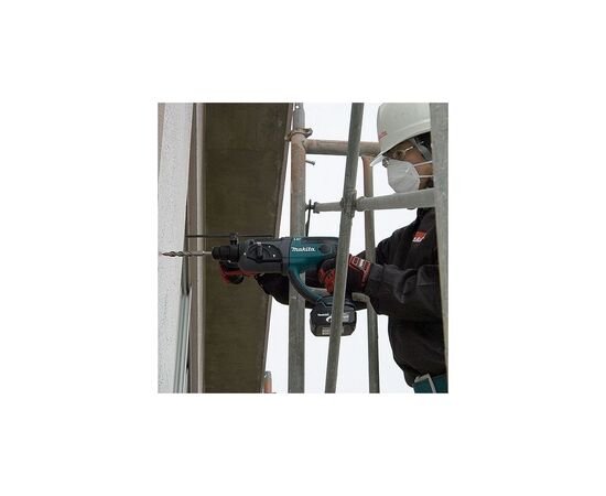 Перфоратор Makita DHR202RFJ SDS-PLUS LXT, 18В, 3Ah х 2шт, DC18RC, Makpac (DHR202RFJ), изображение 3 Перфоратор Makita DHR202RFJ SDS-PLUS LXT, 18В, 3Ah х 2шт, DC18RC, Makpac (DHR202RFJ), изображение 3