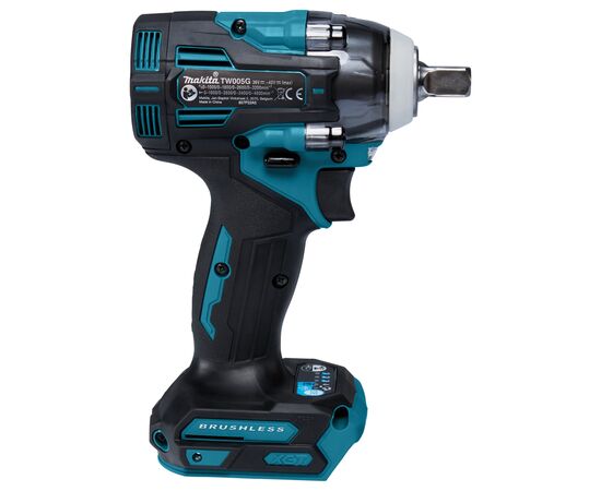 Гайковерт Makita TW005GZ XGT, 40 В Max, 350 Нм, 1/2" (без АКБ и ЗУ) (TW005GZ), изображение 2 Гайковерт Makita TW005GZ XGT, 40 В Max, 350 Нм, 1/2" (без АКБ и ЗУ) (TW005GZ), изображение 2