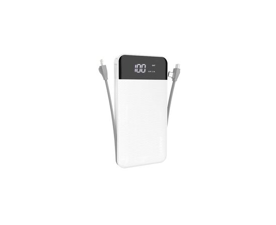Батарея универсальная Dudao K1Pro 20000mAh, with built-in cables, white (6970379617595)