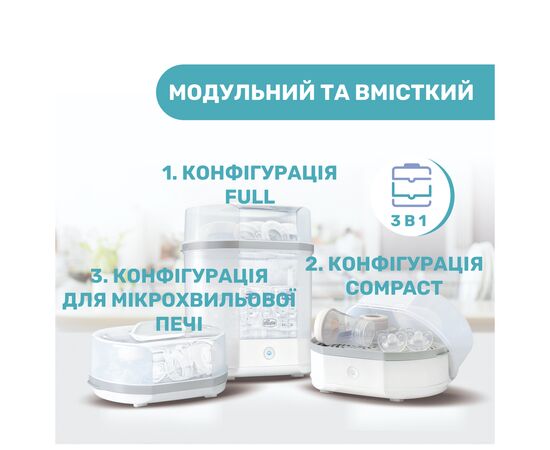 Стерилизатор Chicco электрический паровой (07391.10), изображение 4 Стерилизатор Chicco электрический паровой (07391.10), изображение 4