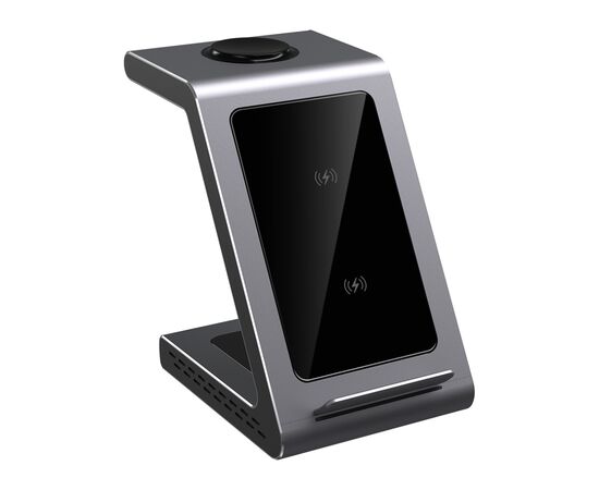 Зарядное устройство Prestigio 3 in1 wireless charger (PCS109X_SG), изображение 3 Зарядное устройство Prestigio 3 in1 wireless charger (PCS109X_SG), изображение 3