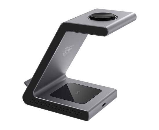 Зарядное устройство Prestigio 3 in1 wireless charger (PCS109X_SG), изображение 4 Зарядное устройство Prestigio 3 in1 wireless charger (PCS109X_SG), изображение 4