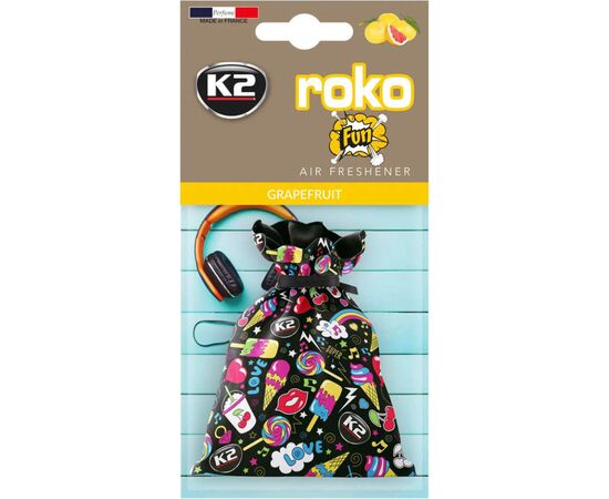 Ароматизатор для автомобиля K2 VINCI ROKO FUN GRAPEFRUIT 25гр (V824F)