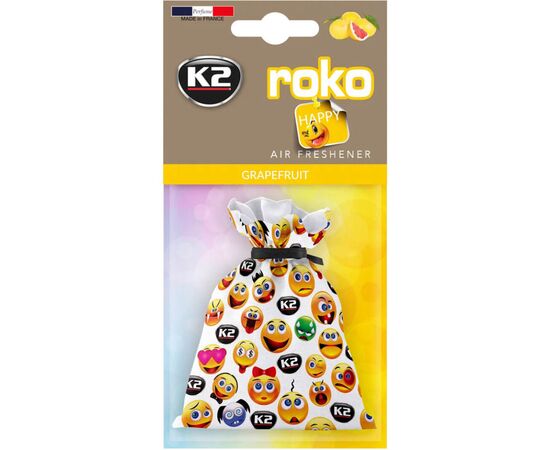 Ароматизатор для автомобиля K2 VINCI ROKO HAPPY GRAPEFRUIT 25гр (V824H)