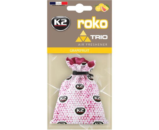 Ароматизатор для автомобиля K2 VINCI ROKO TRIO GRAPEFRUIT 25гр (V824T)