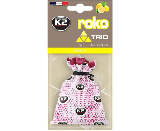 Ароматизатор для автомобиля K2 VINCI ROKO TRIO LEMON 25гр (V825T)