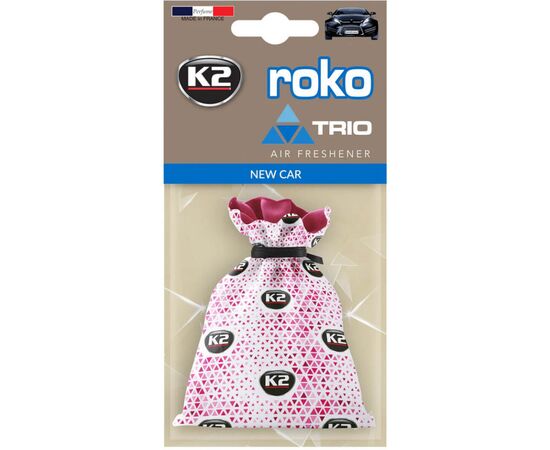 Ароматизатор для автомобиля K2 VINCI ROKO TRIO NEW CAR 25гр (V812T)