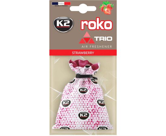 Ароматизатор для автомобиля K2 VINCI ROKO TRIO STRAWBERRY 25гр (V820T)