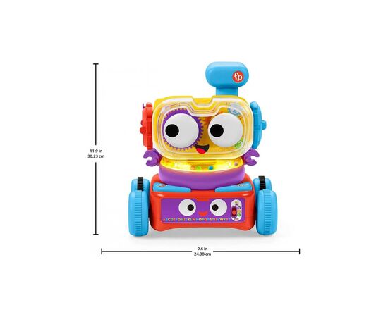 Интерактивная игрушка Fisher-Price Робот 4-в-1(многоязычный) (HHJ42), изображение 2 Интерактивная игрушка Fisher-Price Робот 4-в-1(многоязычный) (HHJ42), изображение 2