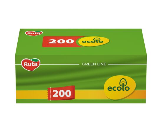 Салфетки косметические Ruta Ecolo Белые 2 слоя 200 шт. (4820023748576)