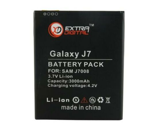 Акумуляторна батарея для телефону Extradigital Samsung Galaxy J7 J700H (3000mAh) (BMS6407)