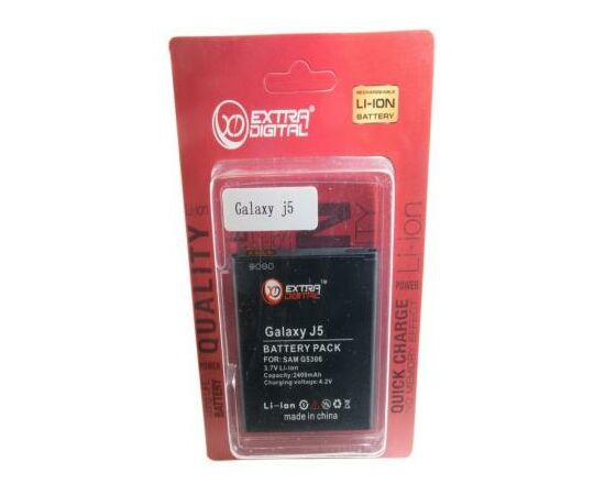 Акумуляторна батарея для телефону Extradigital Samsung Galaxy J5 J500H/DS (2400 mAh) (BMS6408), зображення 5 Акумуляторна батарея для телефону Extradigital Samsung Galaxy J5 J500H/DS (2400 mAh) (BMS6408), зображення 5