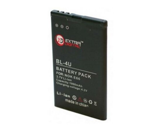 Аккумуляторная батарея для телефона Extradigital Nokia BL-4U (1000 mAh) (BMN6271), изображение 2 Аккумуляторная батарея для телефона Extradigital Nokia BL-4U (1000 mAh) (BMN6271), изображение 2