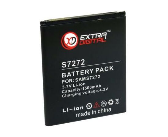Аккумуляторная батарея для телефона Extradigital Samsung Galaxy Ace 3 Duos (1500 mAh) (BMS6298), изображение 2 Аккумуляторная батарея для телефона Extradigital Samsung Galaxy Ace 3 Duos (1500 mAh) (BMS6298), изображение 2