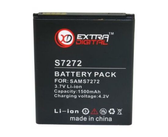 Аккумуляторная батарея для телефона Extradigital Samsung Galaxy Ace 3 Duos (1500 mAh) (BMS6298)