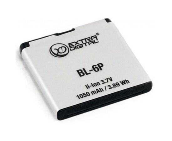 Акумуляторна батарея для телефону Extradigital Nokia BL-6P (1050 mAh) (BMN6282), зображення 3 Акумуляторна батарея для телефону Extradigital Nokia BL-6P (1050 mAh) (BMN6282), зображення 3