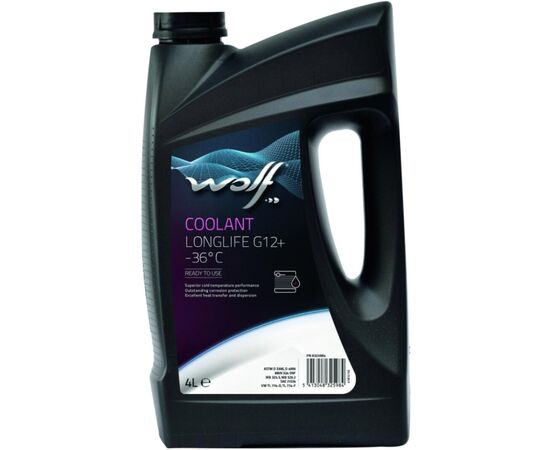 Антифриз Wolf COOLANT LONGLIFE G12+ -36C 4л (8325984)