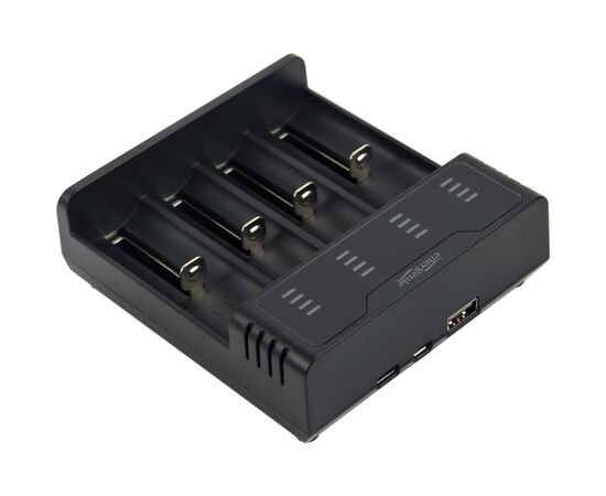 Зарядное устройство для аккумуляторов EnerGenie input:TYPE-C/Micro-USB, AAA/AA/...14650/18650, power bank function (BC-USB-02) Зарядное устройство для аккумуляторов EnerGenie input:TYPE-C/Micro-USB, AAA/AA/...14650/18650, power bank function (BC-USB-02)