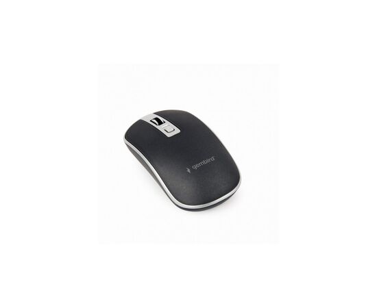 Мышка Gembird MUSW-4B-06-BS Wireless Black-Silver (MUSW-4B-06-BS), изображение 2 Мышка Gembird MUSW-4B-06-BS Wireless Black-Silver (MUSW-4B-06-BS), изображение 2
