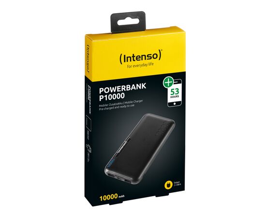 Батарея универсальная Intenso P10000 10000mAh Input USB-C/micro-USB/2A, Output 2xUSB/2.1A (7332431), изображение 2 Батарея универсальная Intenso P10000 10000mAh Input USB-C/micro-USB/2A, Output 2xUSB/2.1A (7332431), изображение 2