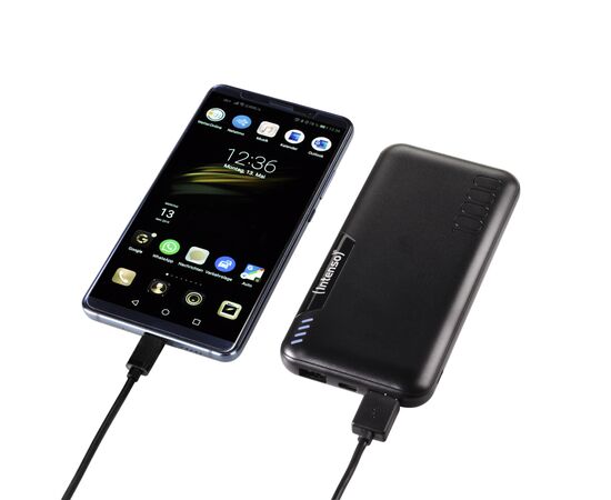 Батарея универсальная Intenso P10000 10000mAh Input USB-C/micro-USB/2A, Output 2xUSB/2.1A (7332431), изображение 5 Батарея универсальная Intenso P10000 10000mAh Input USB-C/micro-USB/2A, Output 2xUSB/2.1A (7332431), изображение 5