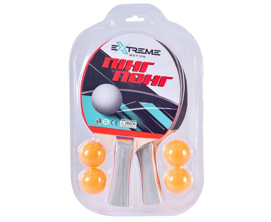Игровой набор A-Toys Теннис настольный: 2 ракетки, 3 мячика, в слюде (TT2254)