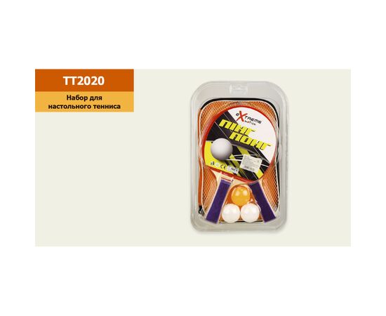 Игровой набор A-Toys Теннис настольный: 2 ракетки, 3 мячика в слюде (TT2020)