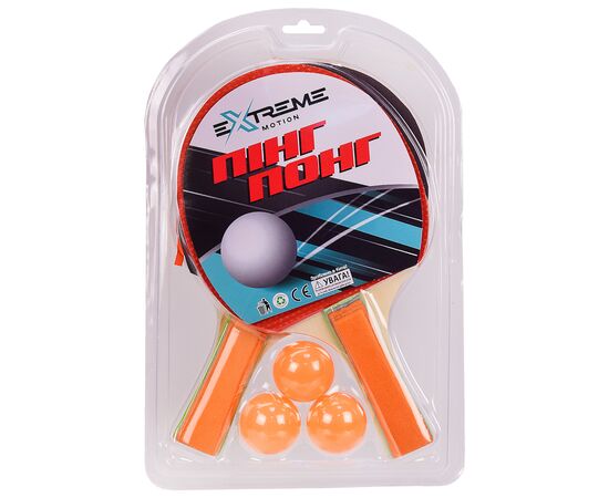 Игровой набор A-Toys Теннис настольный Extreme Motion 2 ракетки, 3 мячика в слюде (TT2107)