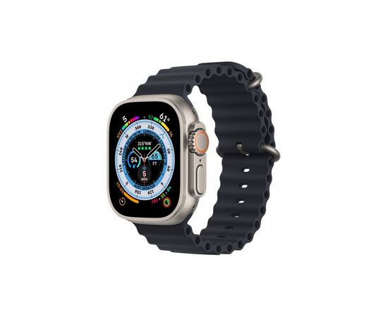 Смарт-годинник Apple Watch Ultra GPS + Cellular, 49mm Titanium Case with Midnight Ocean Band (MQFK3UL/A), зображення 2 Смарт-годинник Apple Watch Ultra GPS + Cellular, 49mm Titanium Case with Midnight Ocean Band (MQFK3UL/A), зображення 2