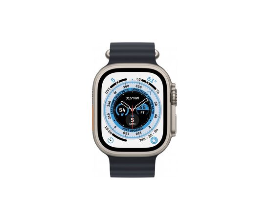 Смарт-годинник Apple Watch Ultra GPS + Cellular, 49mm Titanium Case with Midnight Ocean Band (MQFK3UL/A), зображення 3 Смарт-годинник Apple Watch Ultra GPS + Cellular, 49mm Titanium Case with Midnight Ocean Band (MQFK3UL/A), зображення 3