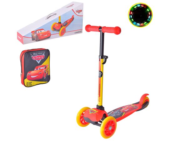 Самокат A-Toys Cars, PU, LED, складання (LS2114)