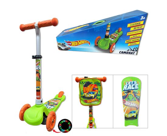 Самокат A-Toys Hot Wheels, PU, LED (LS2115)