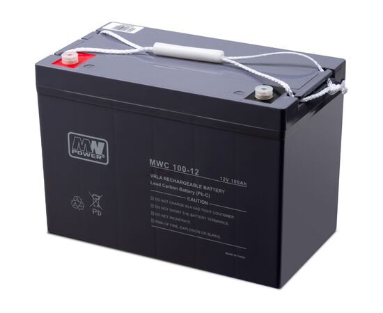 Батарея к ИБП MWC CARBON 12V-100Ah (MWC 12-100C), изображение 2 Батарея к ИБП MWC CARBON 12V-100Ah (MWC 12-100C), изображение 2
