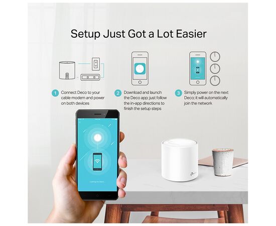 Точка доступу Wi-Fi TP-Link DECO-X20-1-PACK, зображення 5 Точка доступу Wi-Fi TP-Link DECO-X20-1-PACK, зображення 5