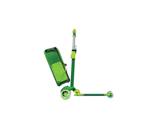 Самокат A-Toys Y Glider To Go XL, с рюкзаком, зеленый (100913), изображение 2 Самокат A-Toys Y Glider To Go XL, с рюкзаком, зеленый (100913), изображение 2