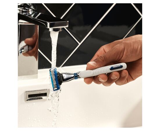Бритва Gillette Mach3 Turbo c 2 сменными картриджами (7702018514229), изображение 5 Бритва Gillette Mach3 Turbo c 2 сменными картриджами (7702018514229), изображение 5
