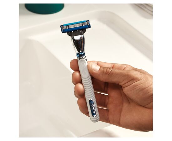 Бритва Gillette Mach3 Turbo c 2 сменными картриджами (7702018514229), изображение 6 Бритва Gillette Mach3 Turbo c 2 сменными картриджами (7702018514229), изображение 6