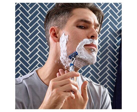 Бритва Gillette Mach3 Turbo c 2 сменными картриджами (7702018514229), изображение 7 Бритва Gillette Mach3 Turbo c 2 сменными картриджами (7702018514229), изображение 7